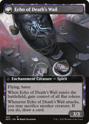Tribute to Horobi // Echo of Death's Wail (NEO-462) [Kamigawa: Neon Dynasty] (Extended Art) MTG Single Wizards of the Coast