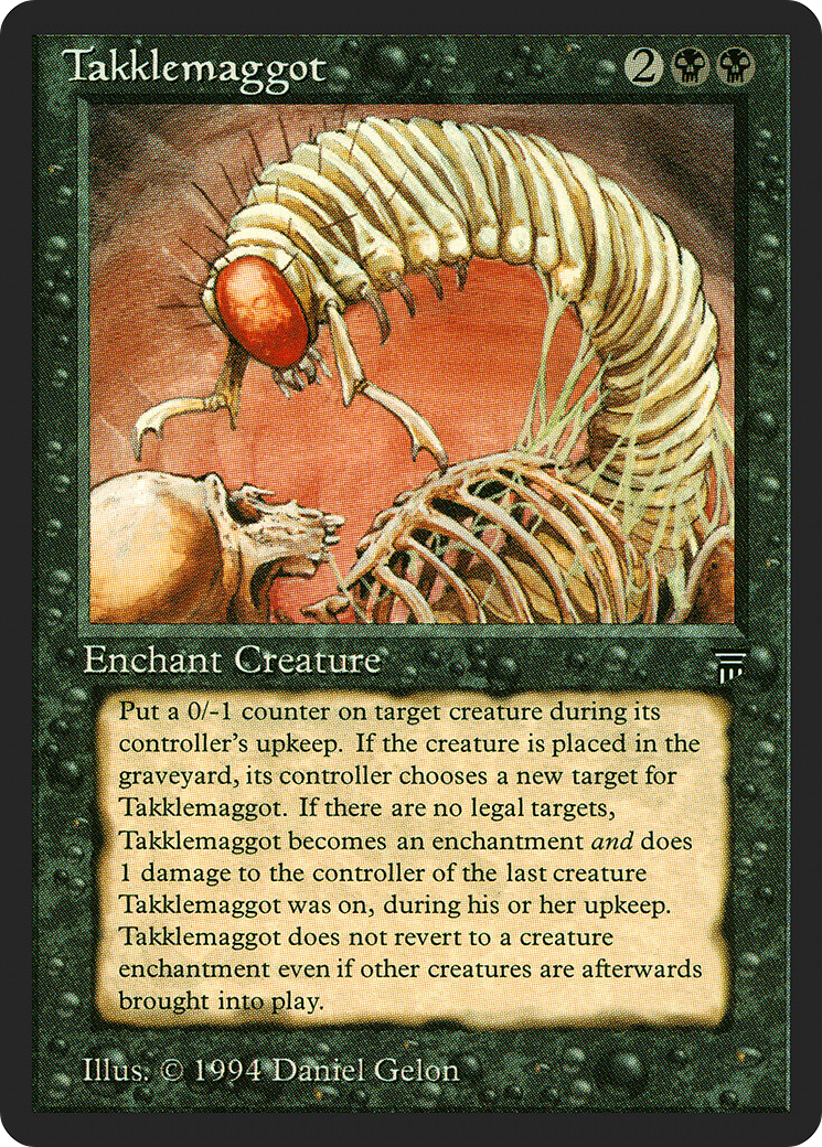 Takklemaggot (LEG-119) [Oldschool] Legends MTG Single Wizards of the Coast