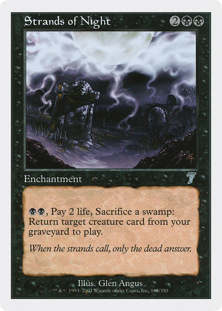 Strands of Night (7ED-165) [7th Edition] Foil MTG Single Wizards of the Coast