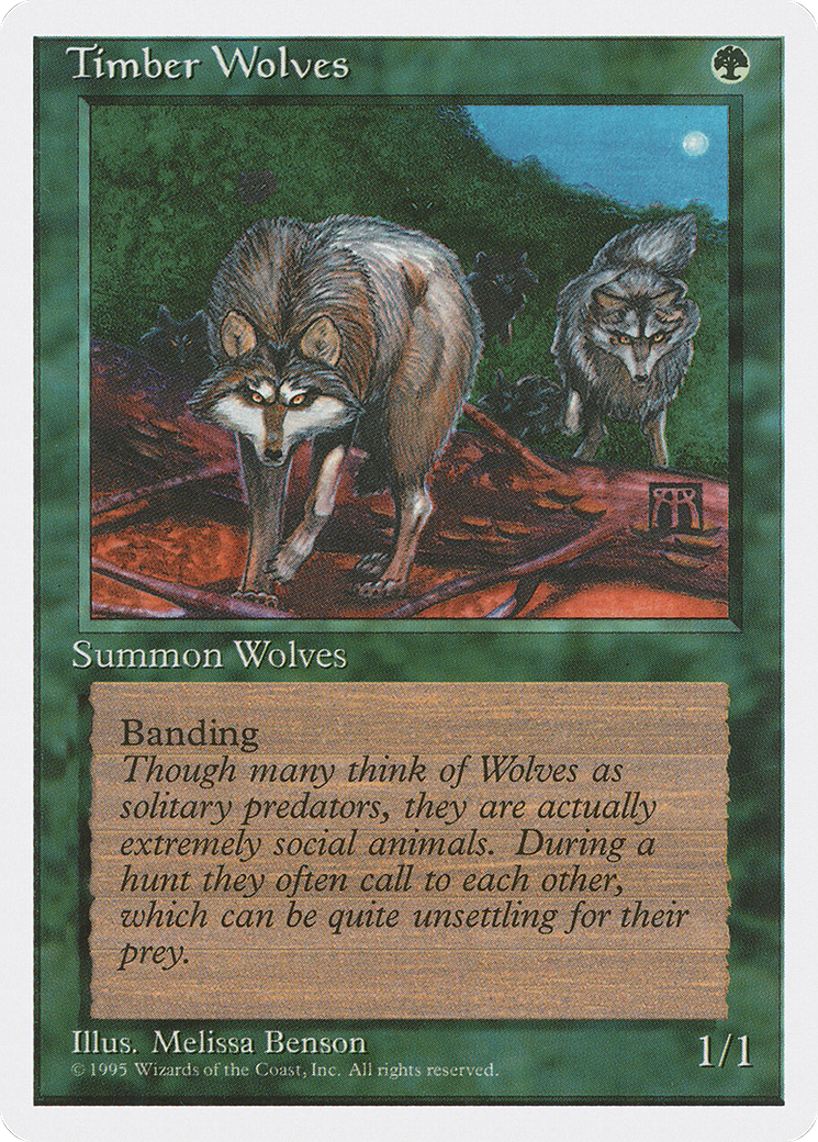 Timber Wolves (4ED-275) [Fourth Edition] MTG Single Wizards of the Coast