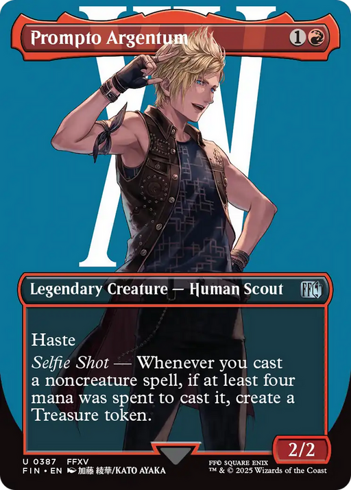 Prompto Argentum (FIN-387) [FINAL FANTASY] (Borderless) MTG Single Wizards of the Coast