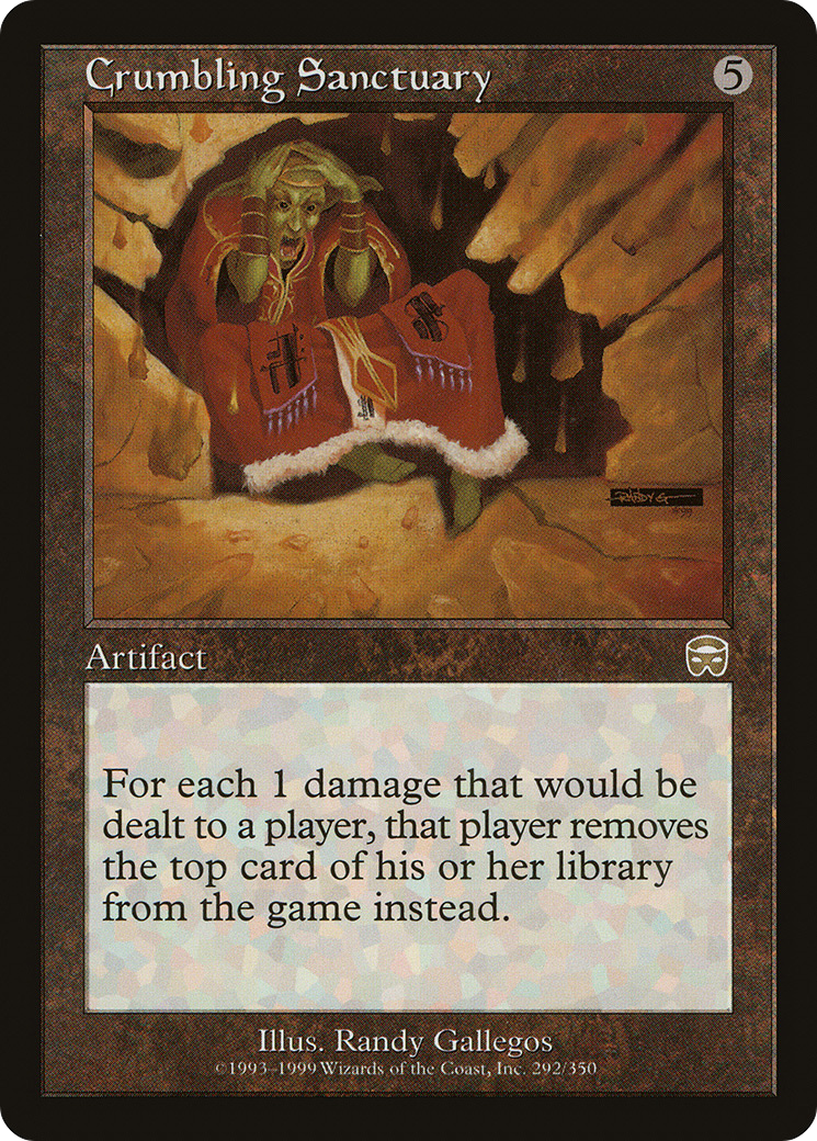 Crumbling Sanctuary (MMQ-292) [Mercadian Masques] Foil MTG Single Wizards of the Coast
