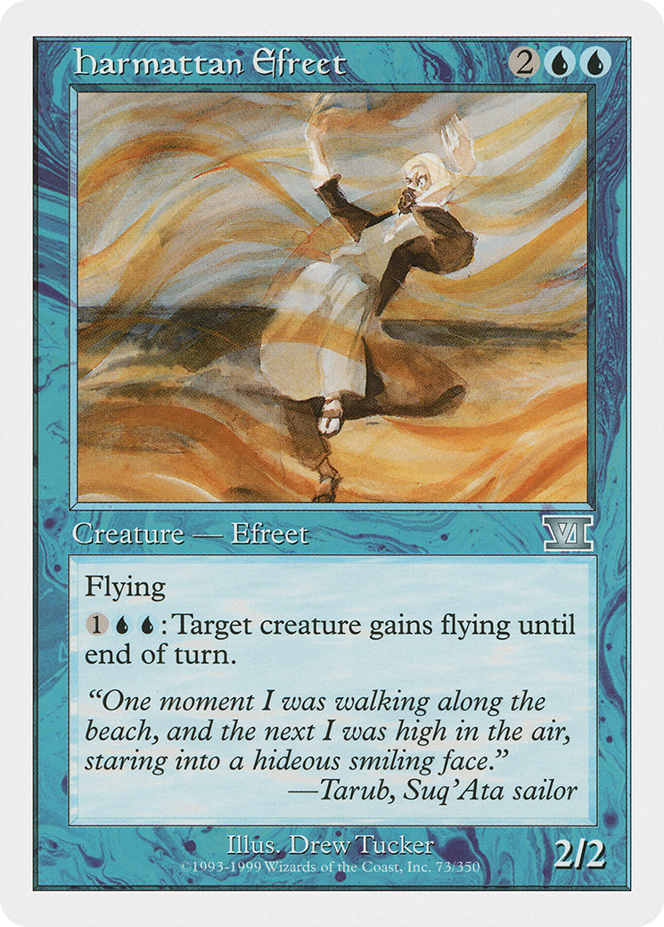 Harmattan Efreet (6ED-073) [Classic Sixth Edition] MTG Single Wizards of the Coast