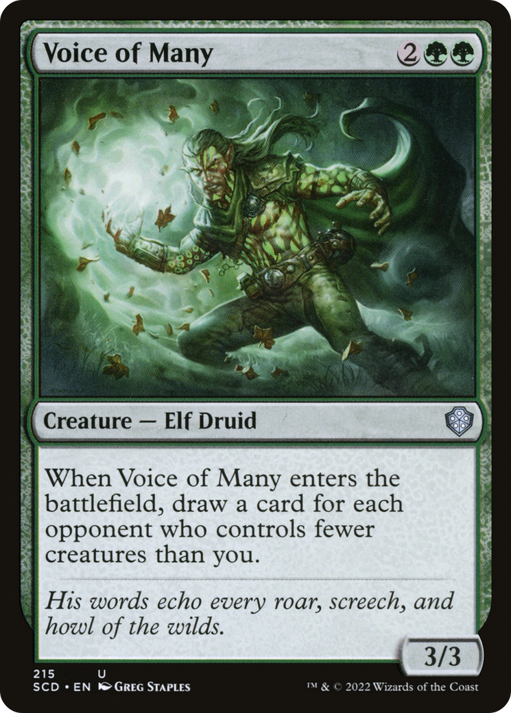Voice of Many (SCD-215) [Starter Commander Decks] MTG Single Wizards of the Coast