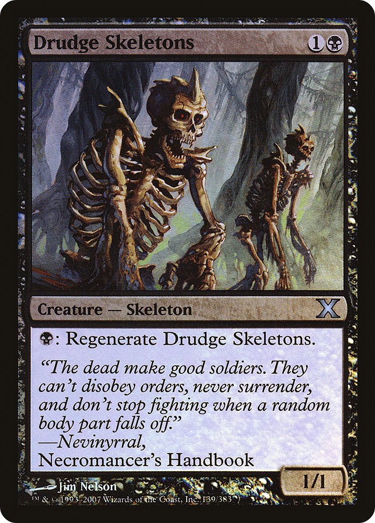 Drudge Skeletons (10E-139★) [Tenth Edition] Foil MTG Single Wizards of the Coast