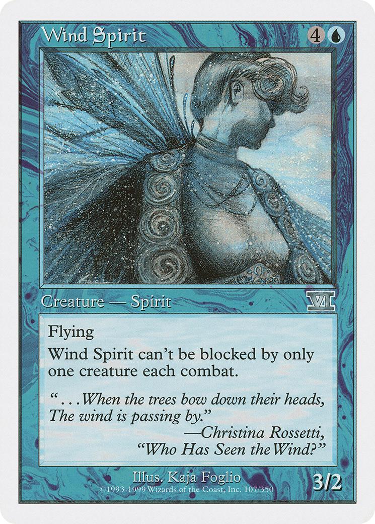 Wind Spirit (6ED-107) [Classic Sixth Edition] MTG Single Wizards of the Coast