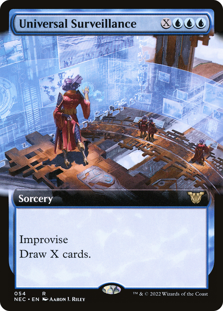 Universal Surveillance (NEC-054) [Neon Dynasty Commander] (Extended Art) MTG Single Wizards of the Coast