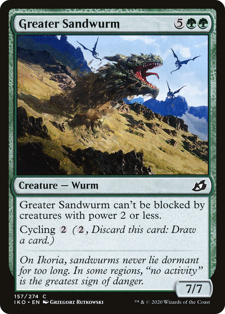 Greater Sandwurm (IKO-157) [Ikoria: Lair of Behemoths] MTG Single Wizards of the Coast