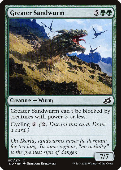 Greater Sandwurm (IKO-157) [Ikoria: Lair of Behemoths] MTG Single Wizards of the Coast