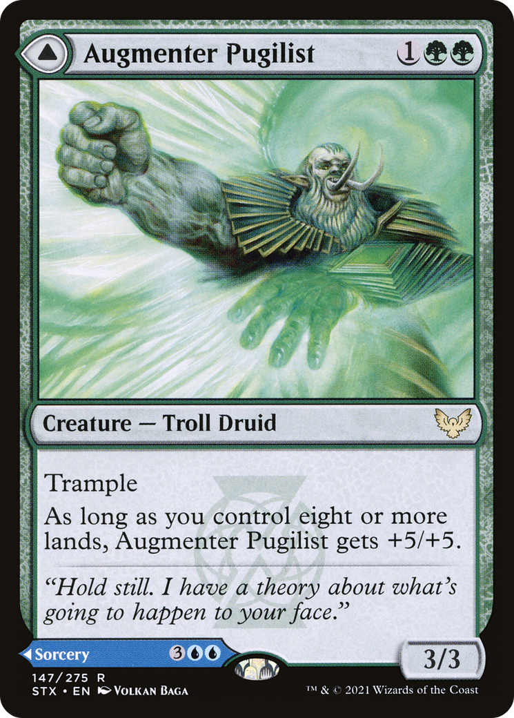 Augmenter Pugilist (STX-147) [Strixhaven: School of Mages] Foil MTG Single Wizards of the Coast