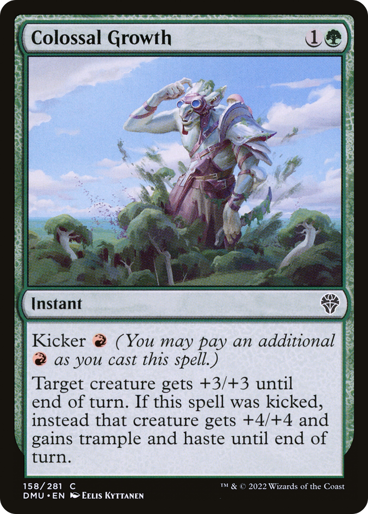 Colossal Growth (DMU-158) [Dominaria United] Foil MTG Single Wizards of the Coast