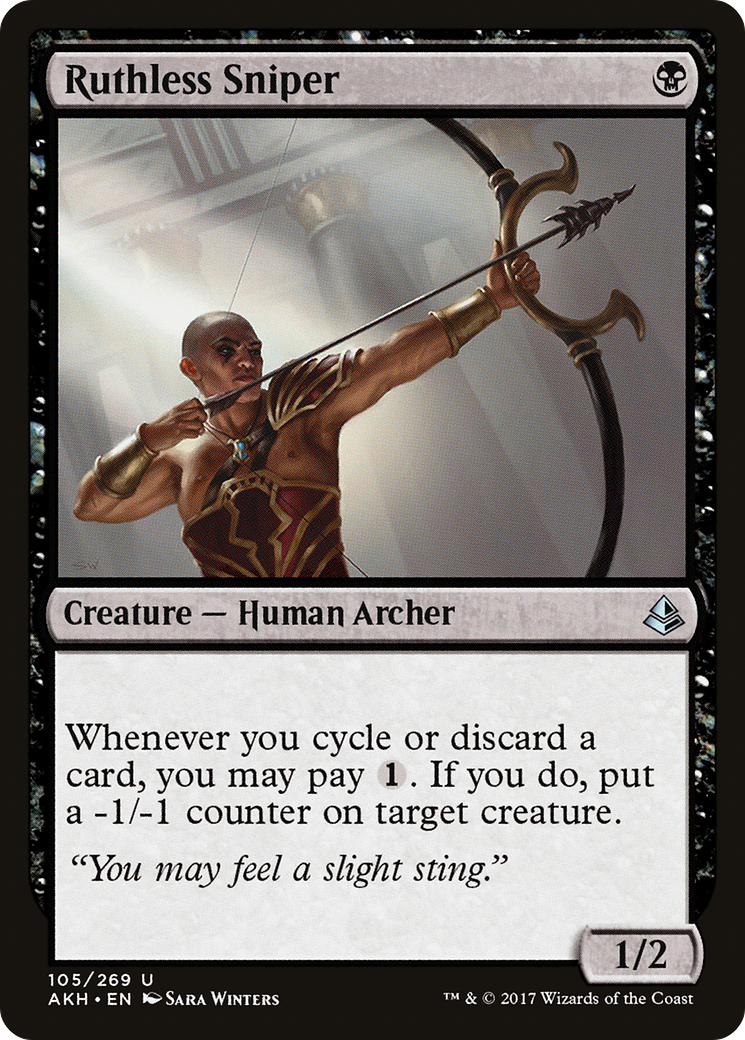 Ruthless Sniper (AKH-105) [Amonkhet] Foil MTG Single Wizards of the Coast