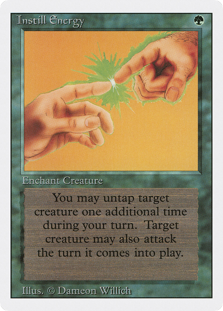 Instill Energy (3ED-203) [Revised Edition] MTG Single Magic: The Gathering