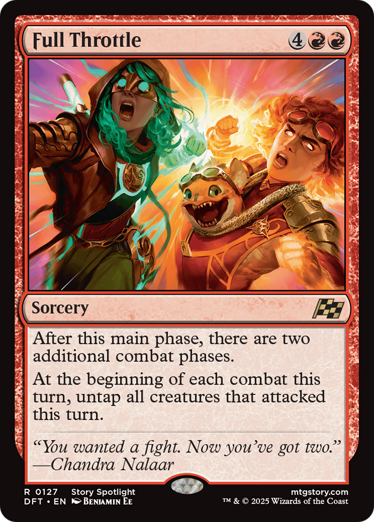 Full Throttle (DFT-127) [Aetherdrift] MTG Single Wizards of the Coast