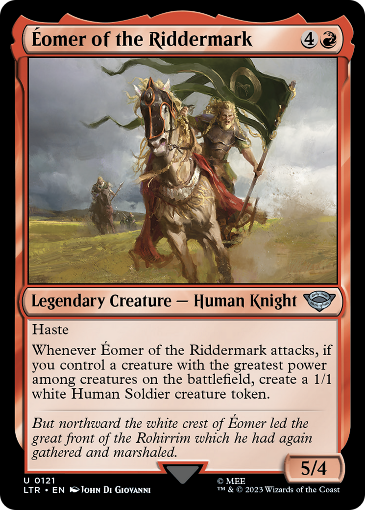 Eomer of the Riddermark (LTR-121) [The Lord of the Rings: Tales of Middle-earth] Foil MTG Single Wizards of the Coast