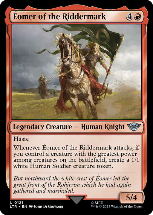 Eomer of the Riddermark (LTR-121) [The Lord of the Rings: Tales of Middle-earth] Foil MTG Single Wizards of the Coast