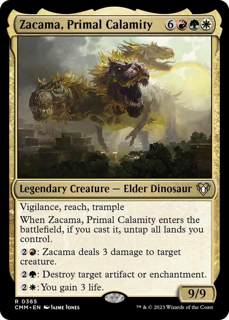 Zacama, Primal Calamity (CMM-365) [Commander Masters] MTG Single Wizards of the Coast