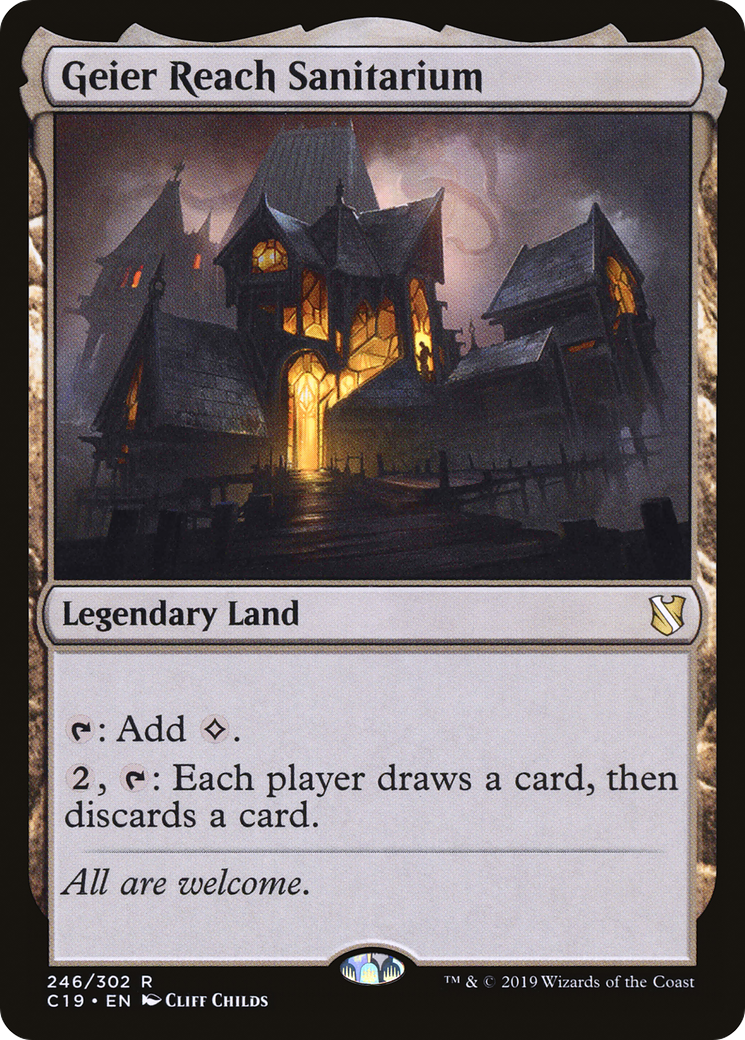 Geier Reach Sanitarium (C19-246) [Commander 2019] MTG Single Wizards of the Coast
