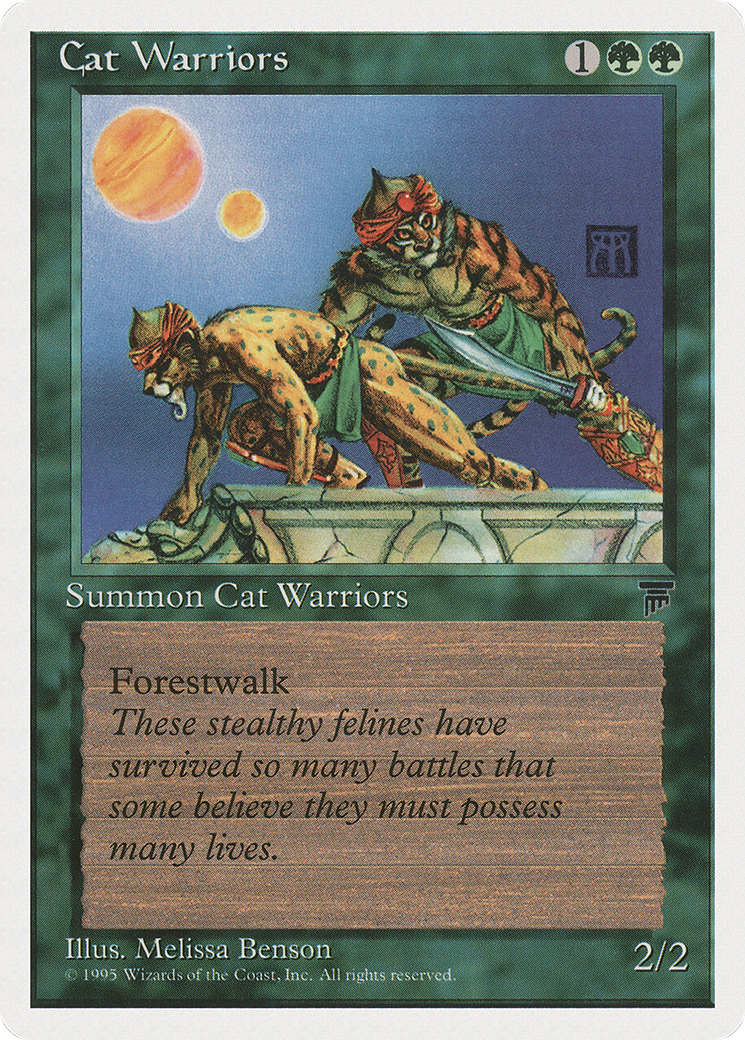 Cat Warriors (CHR-058) [Chronicles] MTG Single Wizards of the Coast