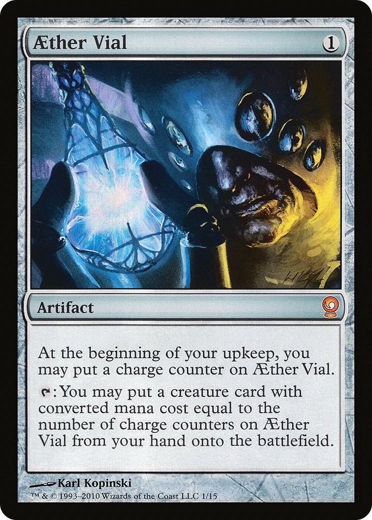 Aether Vial (V10-) [Misc] From the Vault: Relics Foil MTG Single Wizards of the Coast