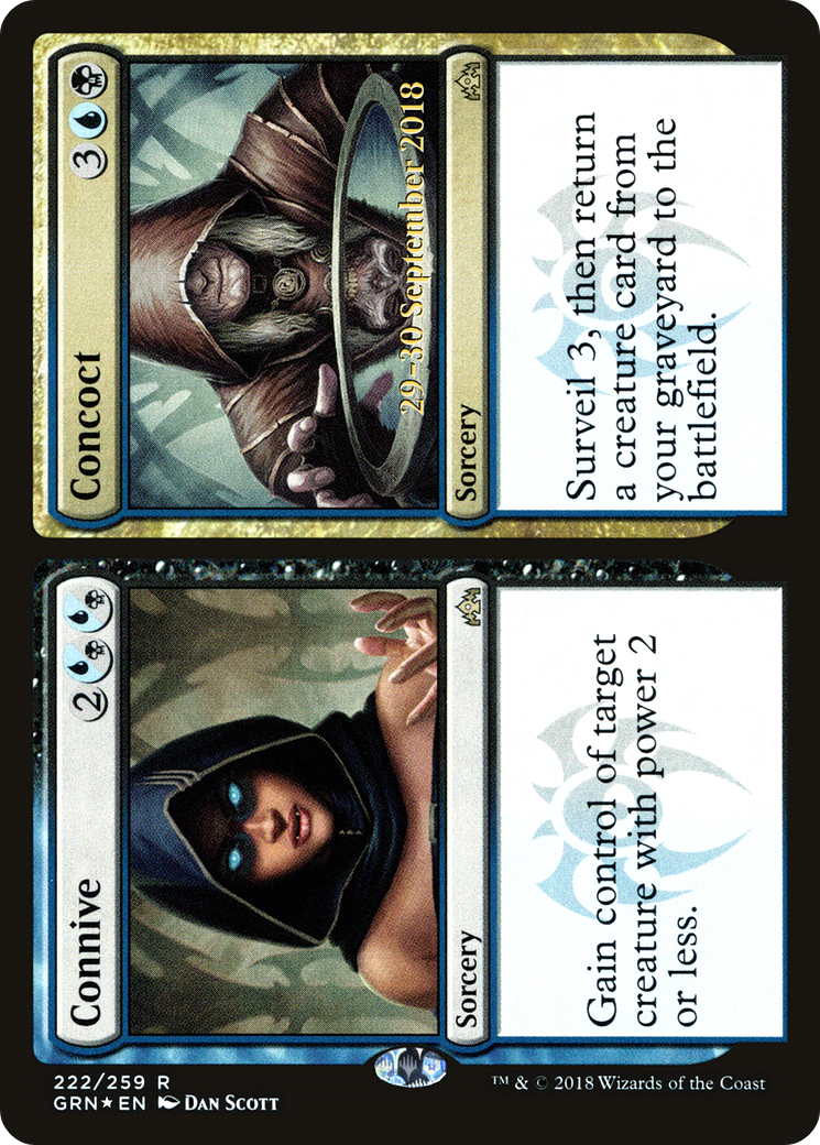 Connive // Concoct (PRE-222) [Guilds of Ravnica Promos] Foil MTG Single Wizards of the Coast