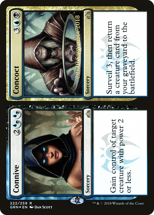 Connive // Concoct (PRE-222) [Guilds of Ravnica Promos] Foil MTG Single Wizards of the Coast
