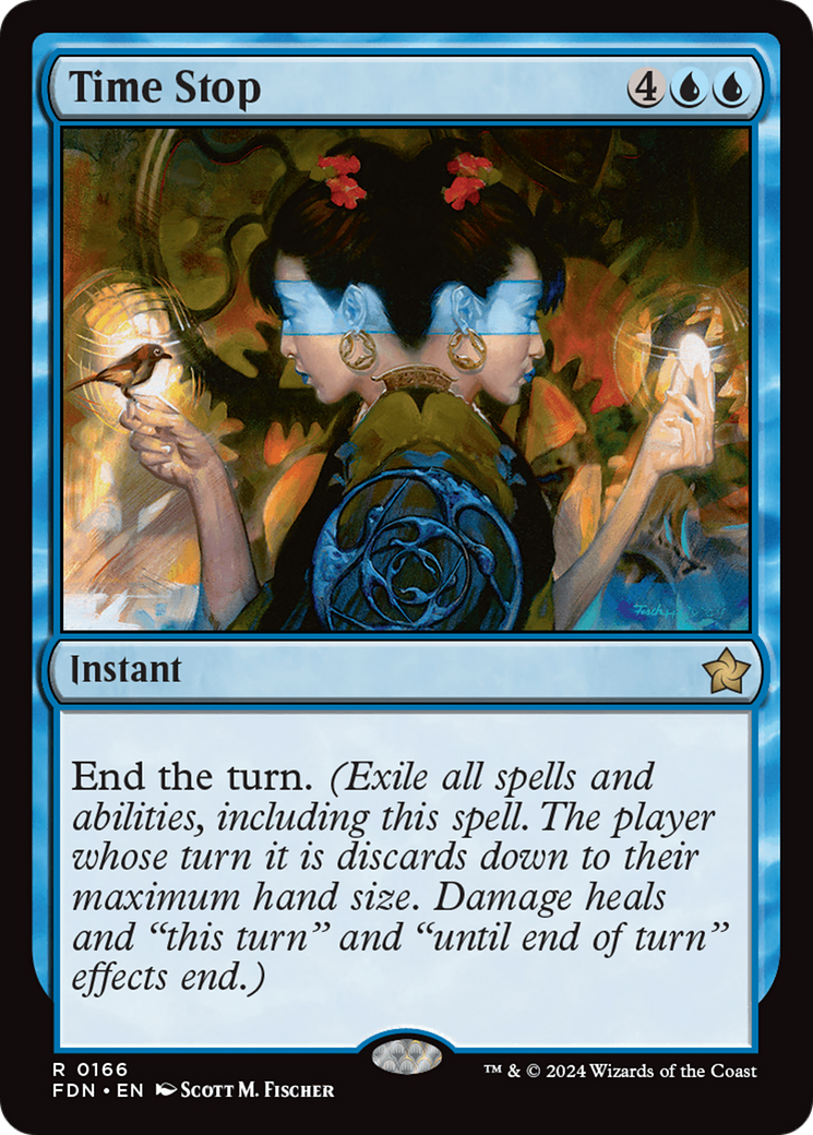 Time Stop (FDN-166) [Foundations] Foil MTG Single Wizards of the Coast