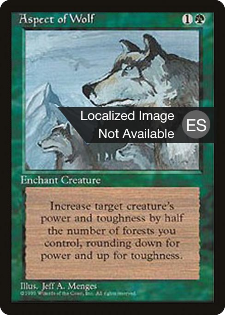 Aspect of Wolf (4BB-233) [Fourth Edition Foreign Black Border] MTG Single Wizards of the Coast