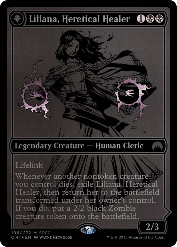 Liliana, Heretical Healer (SDCC 2015 Exclusive) (MEDIA-106) [Misc] San Diego Comic-Con 2015 Foil MTG Single Wizards of the Coast