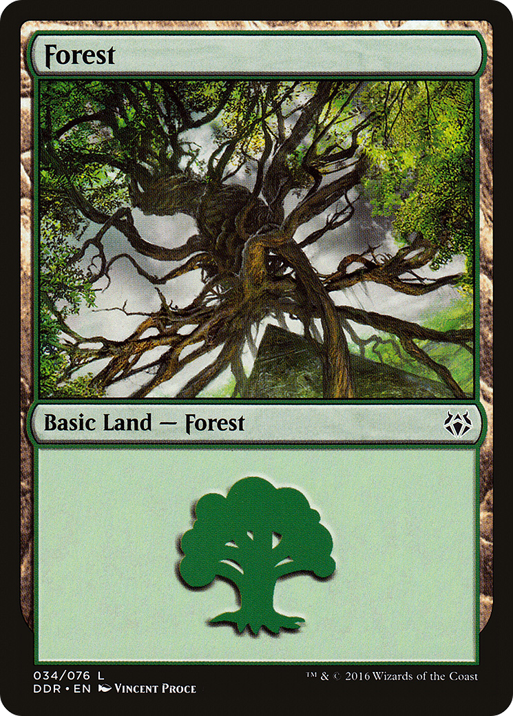 Forest (034) (DDR-034) [Misc] Duel Decks: Nissa vs. Ob Nixilis MTG Single Wizards of the Coast