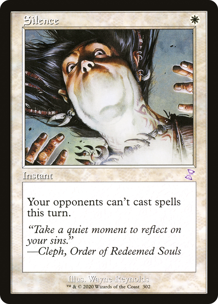 Silence (TSR-302) [Time Spiral Remastered] Foil MTG Single Wizards of the Coast
