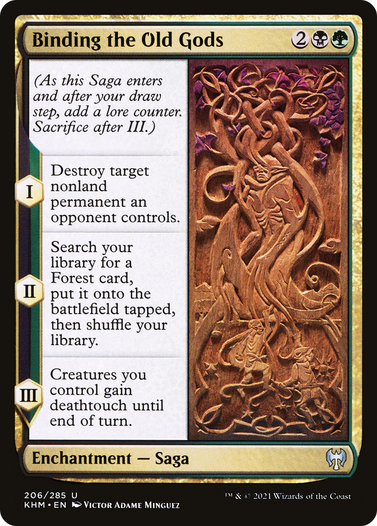 Binding the Old Gods (KHM-206) [Kaldheim] Foil MTG Single Wizards of the Coast