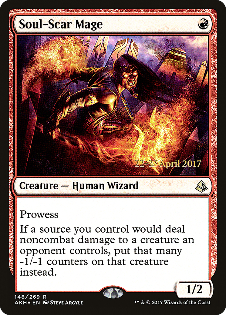 Soul-Scar Mage (PRE-148) [Amonkhet Promos] Foil MTG Single Wizards of the Coast