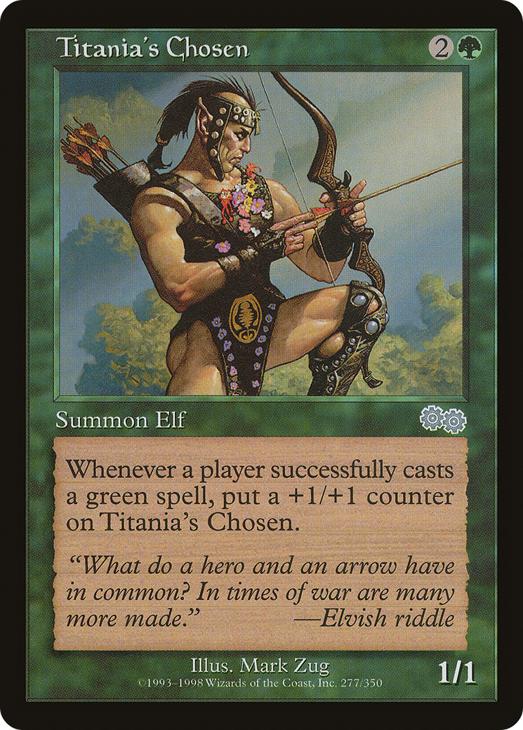 Titania's Chosen (USG-277) [Urza's Saga] MTG Single Wizards of the Coast