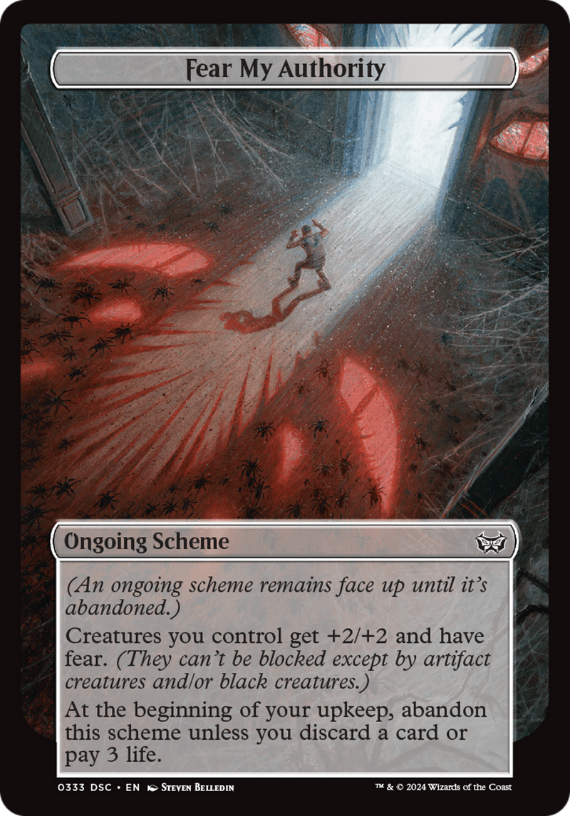 Fear My Authority (Full Art) (A:DSC-333) [Duskmourn: House of Horror Commander] MTG Single Wizards of the Coast
