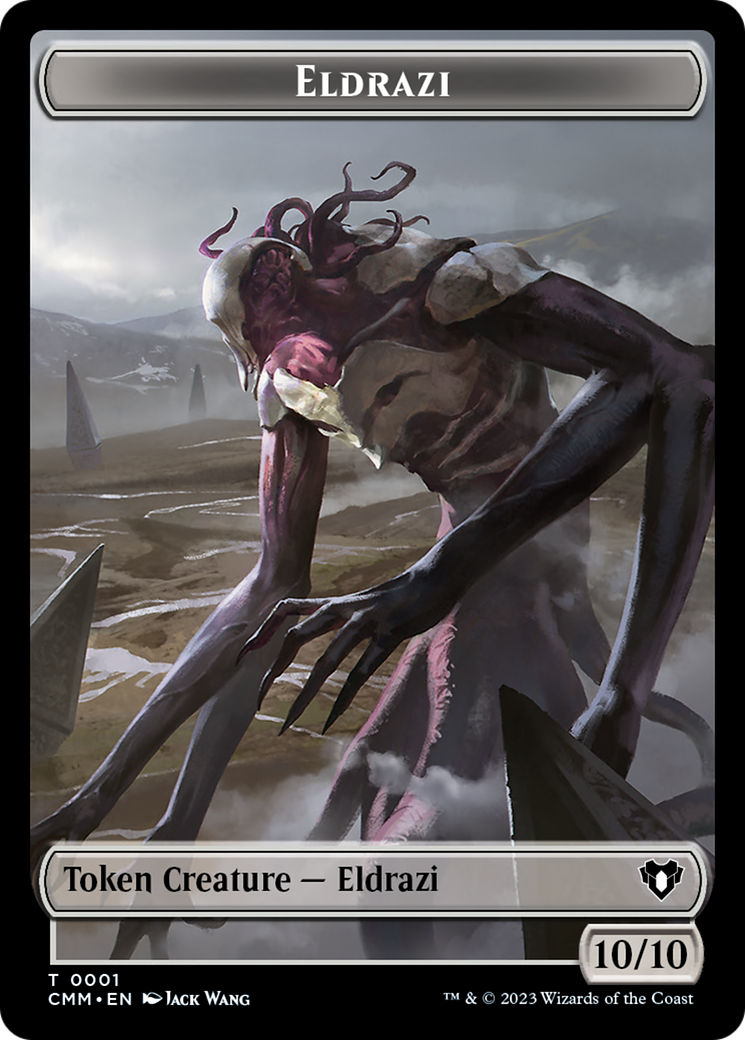 Eldrazi // Phyrexian Germ Double-Sided Token [Tokens] Commander Masters Tokens MTG Single Magic: The Gathering