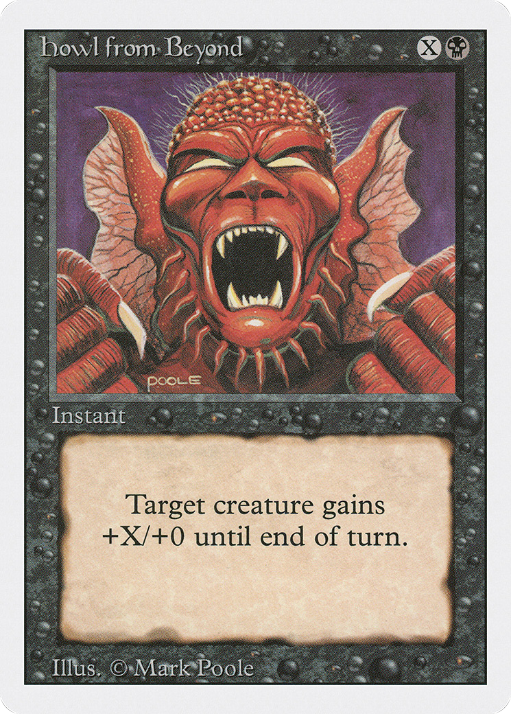 Howl from Beyond (3ED-114) [Revised Edition] MTG Single Wizards of the Coast