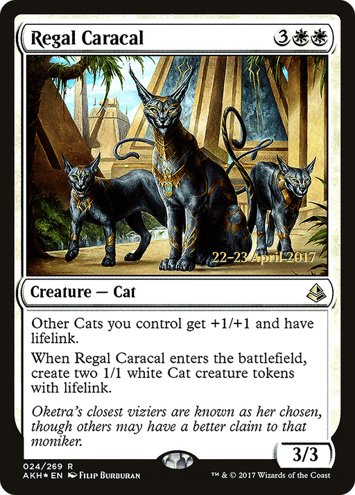 Regal Caracal (PRE-024) [Amonkhet Promos] Foil MTG Single Wizards of the Coast