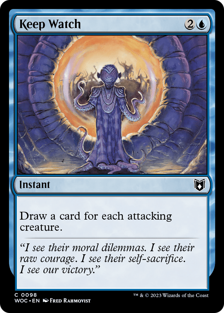 Keep Watch (WOC-098) [Wilds of Eldraine Commander] MTG Single Wizards of the Coast
