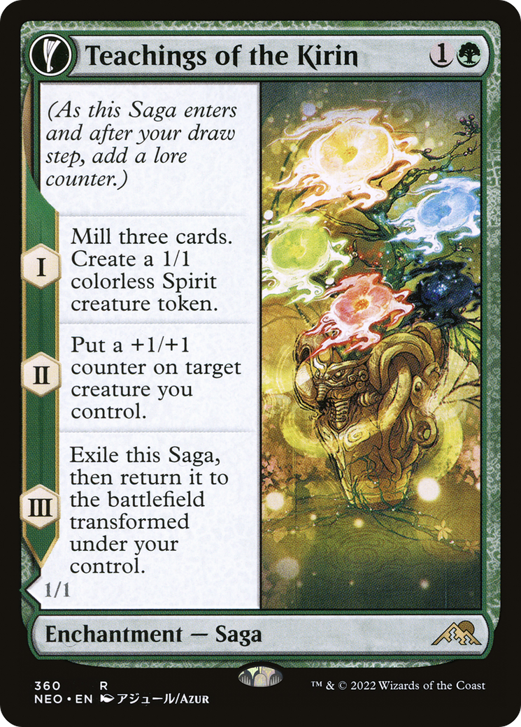 Teachings of the Kirin (NEO-360) [Kamigawa: Neon Dynasty] (Showcase) MTG Single Wizards of the Coast