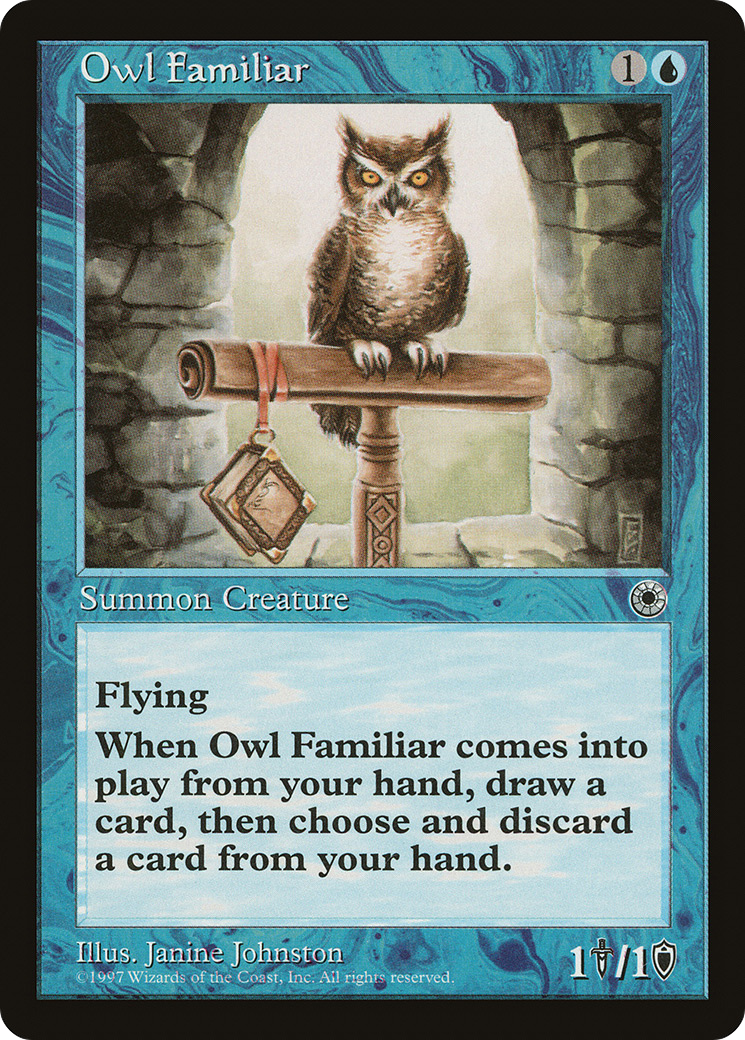 Owl Familiar (POR-063) [Misc] Portal MTG Single Wizards of the Coast