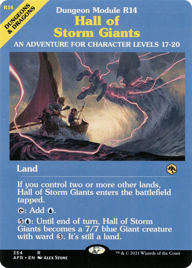 Hall of Storm Giants (Dungeon Module) (AFR-354) [Adventures in the Forgotten Realms] (Showcase) MTG Single Wizards of the Coast