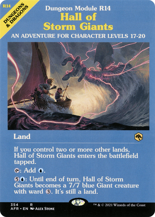Hall of Storm Giants (Dungeon Module) (AFR-354) [Adventures in the Forgotten Realms] (Showcase) MTG Single Wizards of the Coast