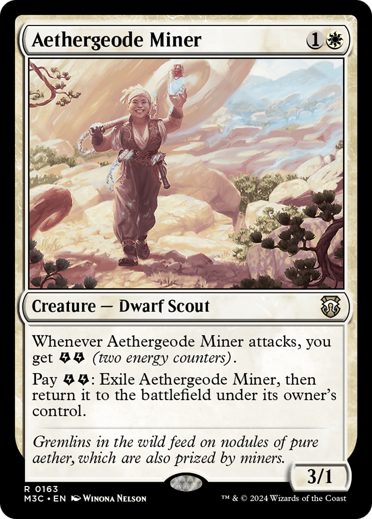 Aethergeode Miner (M3C-163) [Modern Horizons 3 Commander] MTG Single Wizards of the Coast