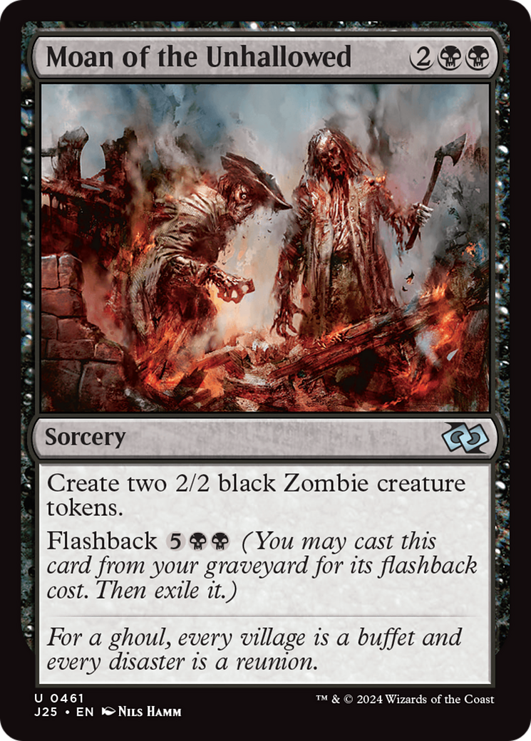 Moan of the Unhallowed (J25-461) [Foundations Jumpstart] MTG Single Wizards of the Coast