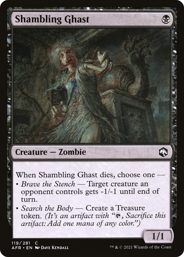 Shambling Ghast (AFR-119) [Adventures in the Forgotten Realms] MTG Single Wizards of the Coast