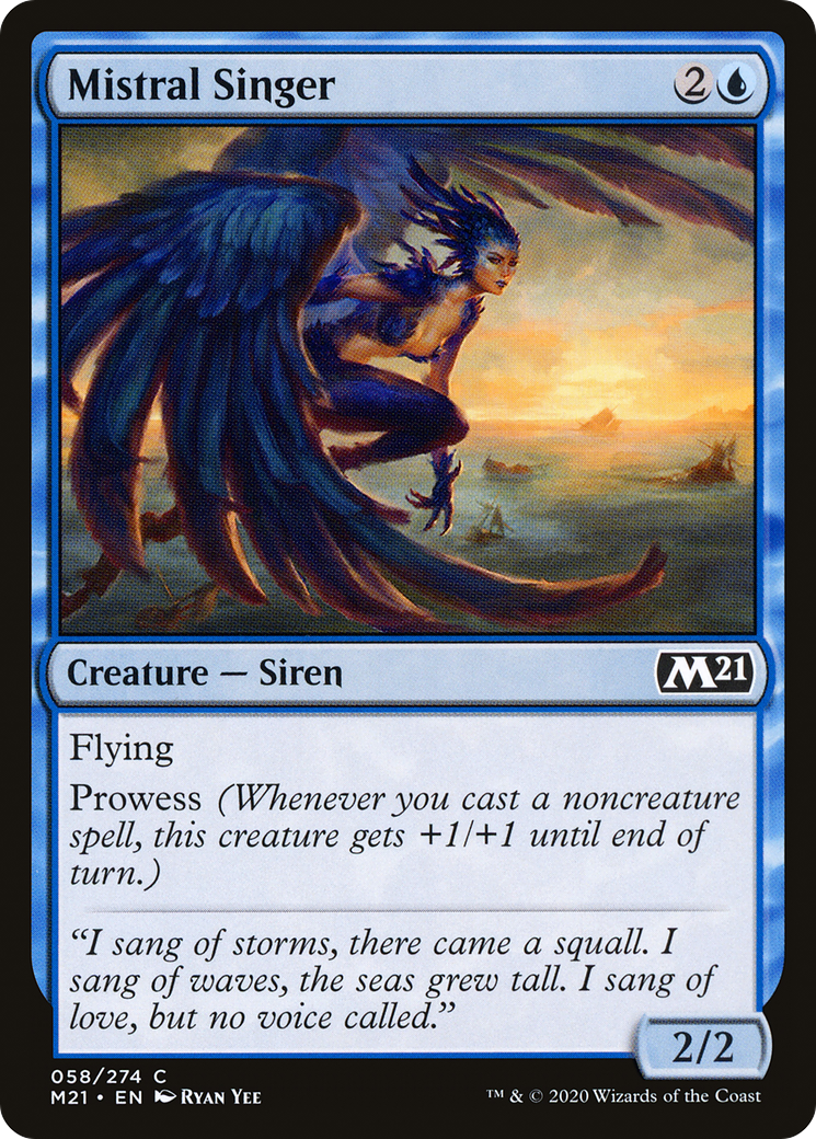 Mistral Singer (M21-058) [Core Set 2021] Foil MTG Single Wizards of the Coast