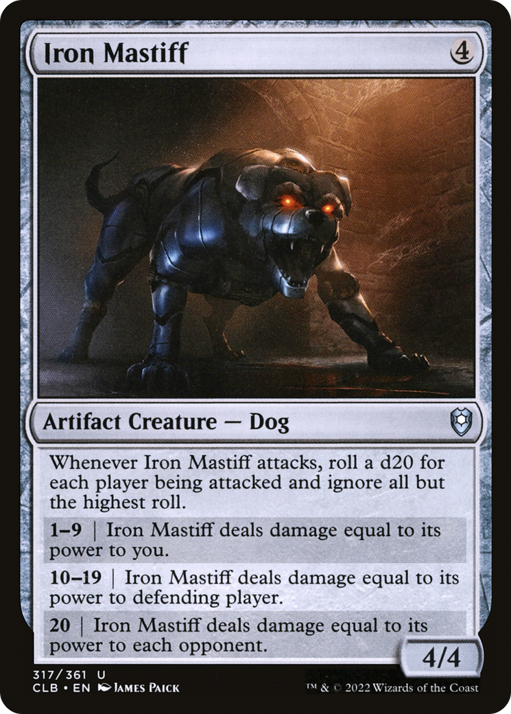 Iron Mastiff (CLB-317) [Commander Legends: Battle for Baldur's Gate] MTG Single Wizards of the Coast