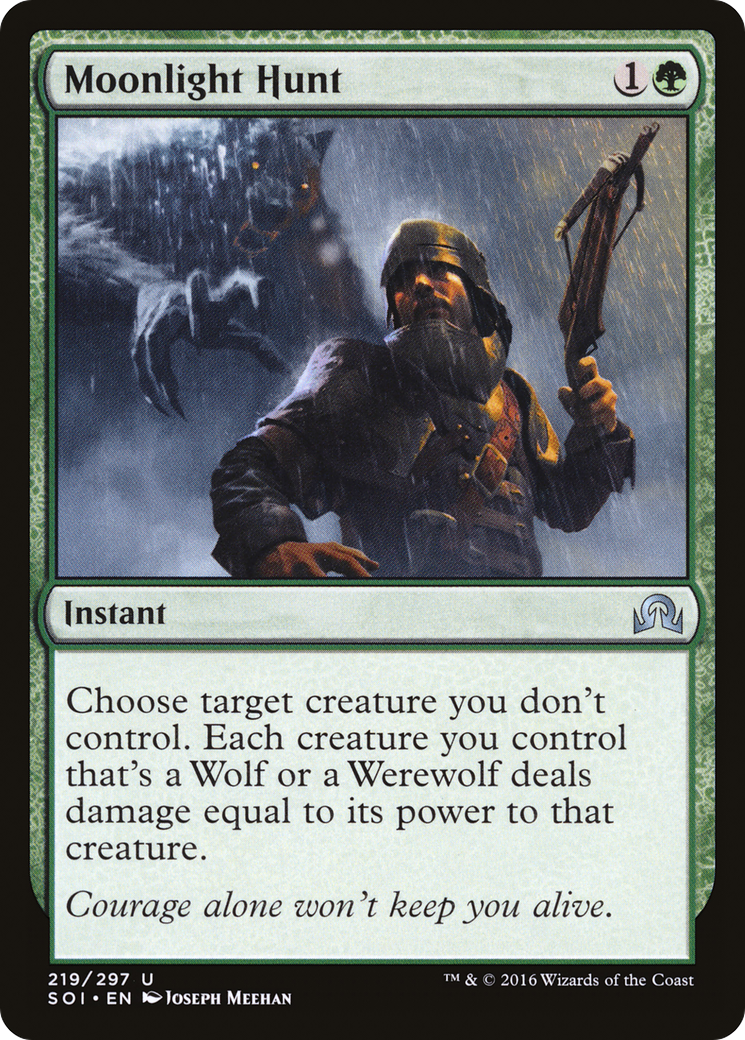 Moonlight Hunt (SOI-219) [Shadows over Innistrad] Foil MTG Single Wizards of the Coast