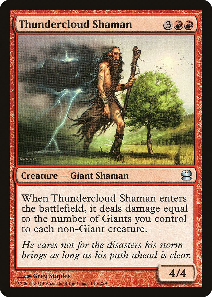 Thundercloud Shaman (MMA-135) [Modern Masters] MTG Single Modern Masters